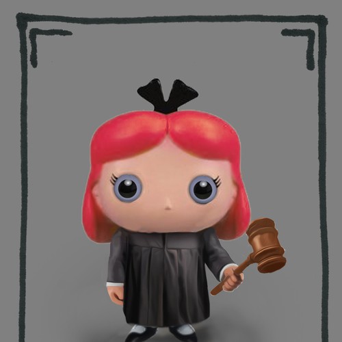 Create a kid-friendly Judge character to be made into a plush toy! Design by Senshi11