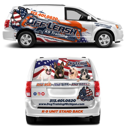 Fun, Trendy, Eye Catching Partial/Full Van Wrap Design by Kiky Rizki