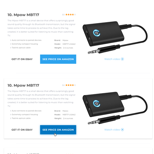 section of web page design, desktop only Design by Poversky