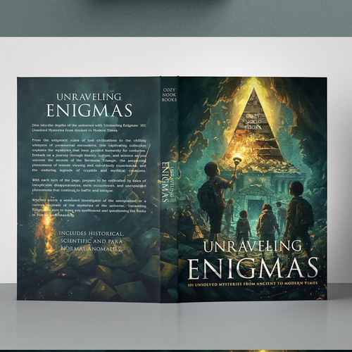 Book Cover Design for Unsolved Mysteries Book Design by Pulp™