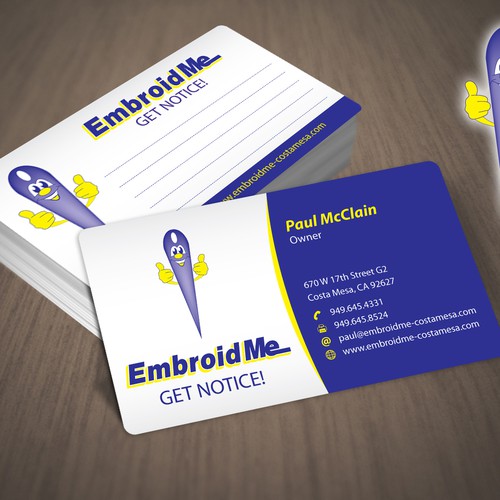 New stationery wanted for EmbroidMe  Design por Brand War