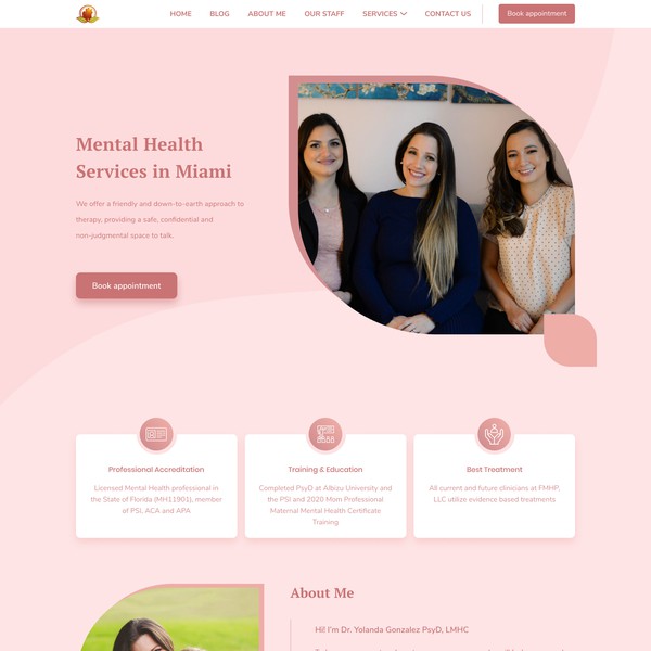 Design by abd.rozzaq titled "Mental Health Service In Miami"