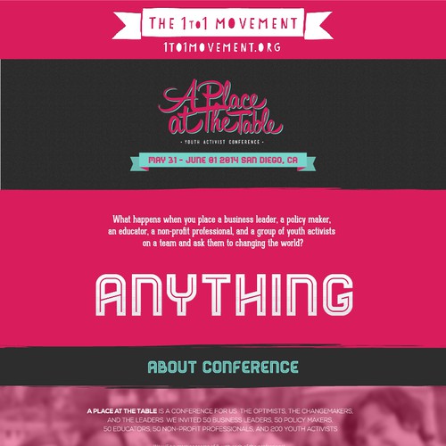 Create an event registration for a youth-based conference Design von RODE dizajn