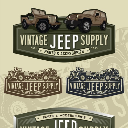 Vintage jeep supply needs a new logo | Logo design contest | 99designs