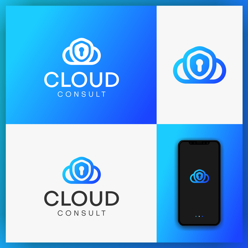 IT Services Logo, welches innovation und Sicherheit vermittelt Design by D'U