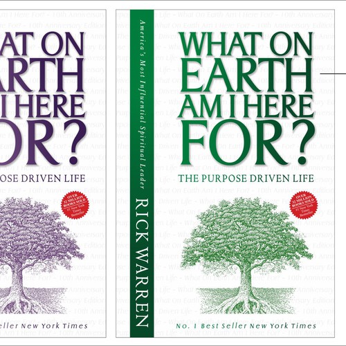 Book cover redesign for "What on Earth Am I Here For? The Purpose Driven Life" by Rick Warren Design by Puppy-Apple