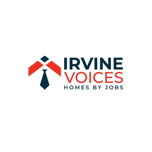 Irvine Voices - Homes for Jobs Logo Design by Dezineexpert⭐