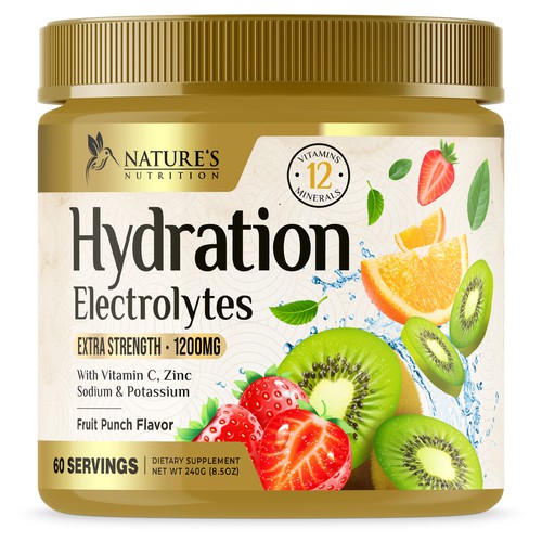 Hydration Electrolytes Design Needed for Nature's Nutrition Design by UnderTheSea™