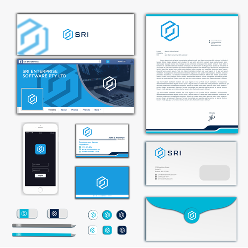 Design a Professional Logo & Branding for Sri Enterprise ERP Software. Design by ☃ B e a t r i x ©