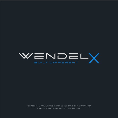 Luxury Logo Design for Wendel X — A Premium Construction Brand Built Different Design by NouNouArt