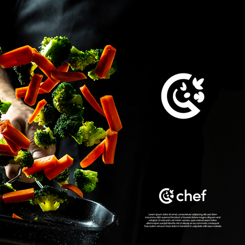 "CHEF": Food & Cooking Social Media Logo Design by ataslayar dsgn