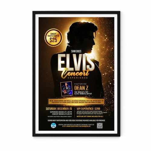 Creative Elvis Tribute Concert Experience Poster Needed! Design by vsardju