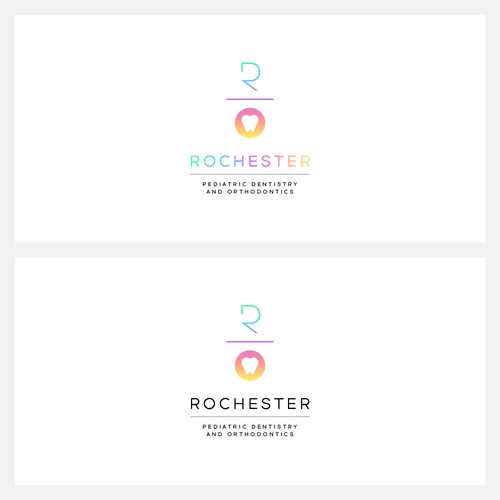 Minimalistic dental logo for pediatric and orthodontic office Design by waffleson