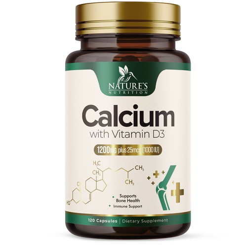 Calcium Plus Vitamin D3 Design Needed for Nature's Nutrition Design by UnderTheSea™