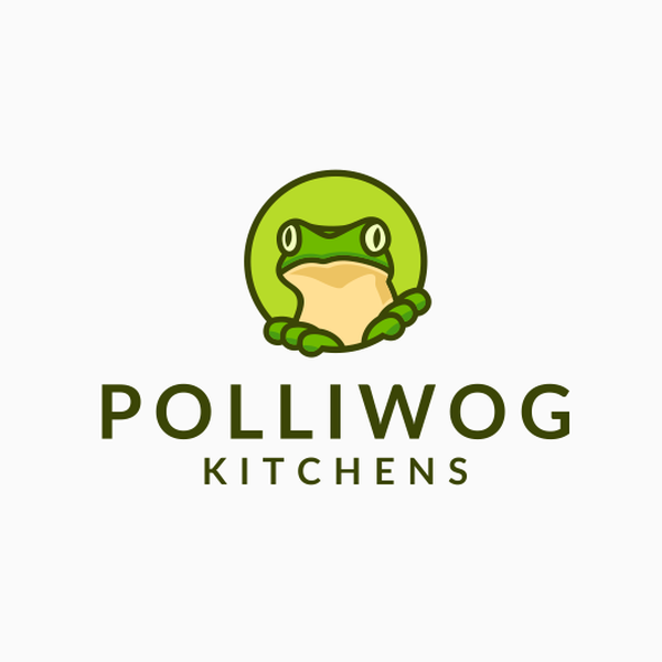 Design by AlrazStu titled "Logo for Polliwog Kitchen"