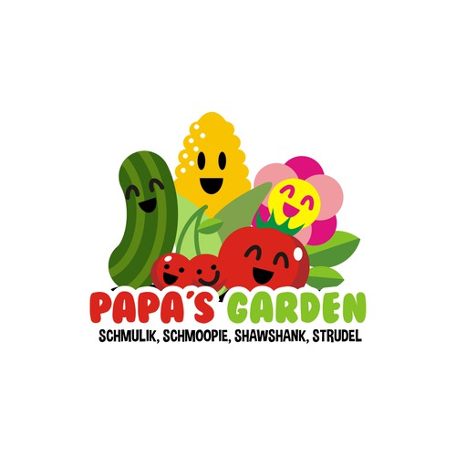 Fun garden logo for our kids to honor grandpa Design by Warnaihari