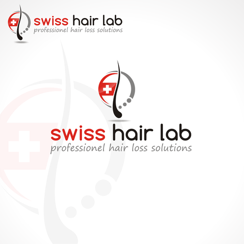 logo for swiss hair lab Diseño de tasa