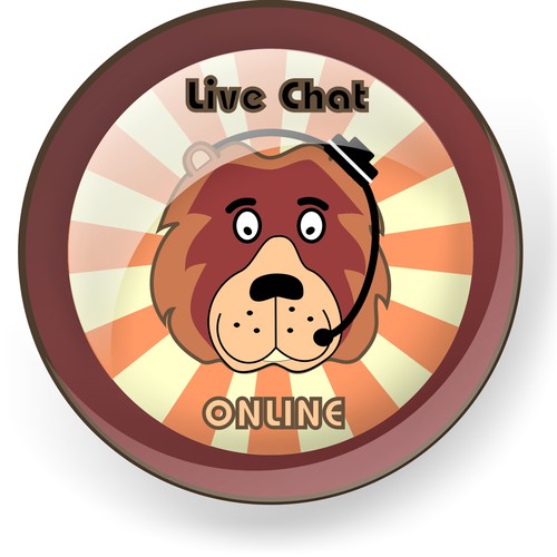 Design a "Live Chat" Button Diseño de imaginationsdkv