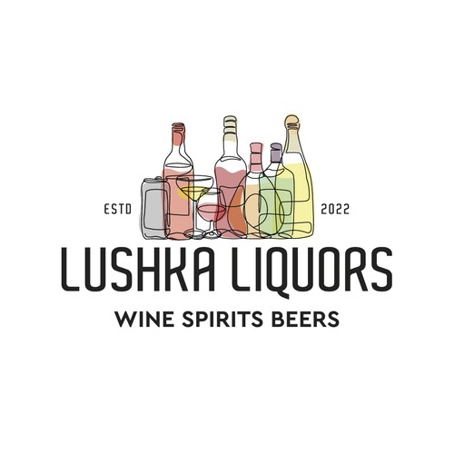 Catchy & Powerful Liquor Store Logo Design by M. Castillo Design