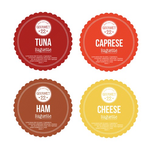 Label Design for Gourmet Food Design by imatriku