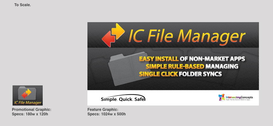 Intersecting Concepts Needs Two Banner Graphics To Promote An App