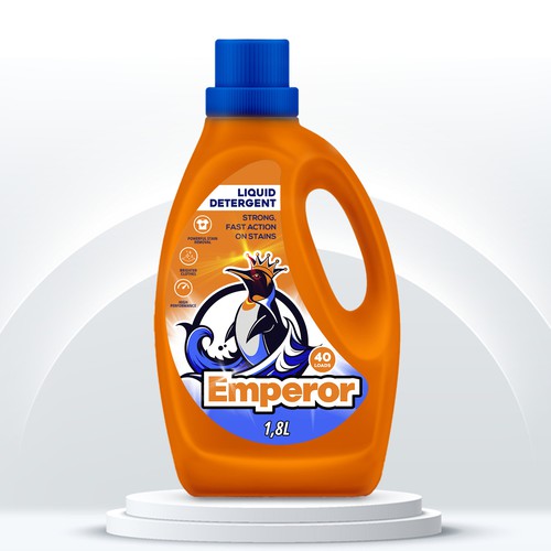 Label design for liquid detergent brand Design by Marcio Berdu