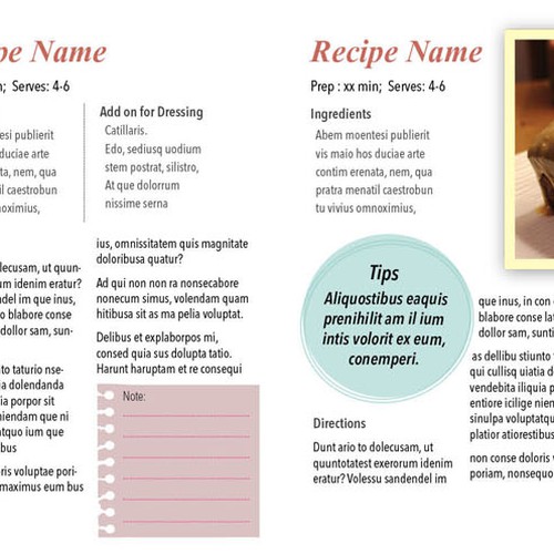 Cook Book Cover & Content Design Design by suzieQ Designs