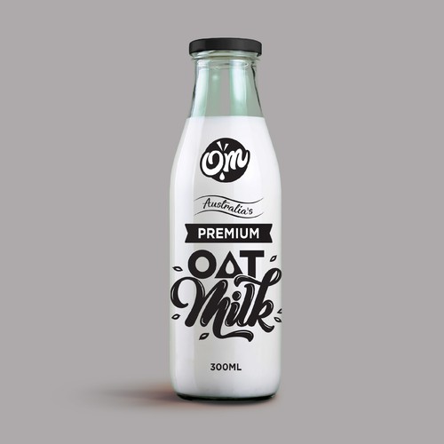 New oat Milk label Design by Manu P C