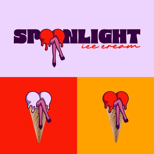 Bold and cheeky ice cream brand launching in AL/GA Design by danicadsgn