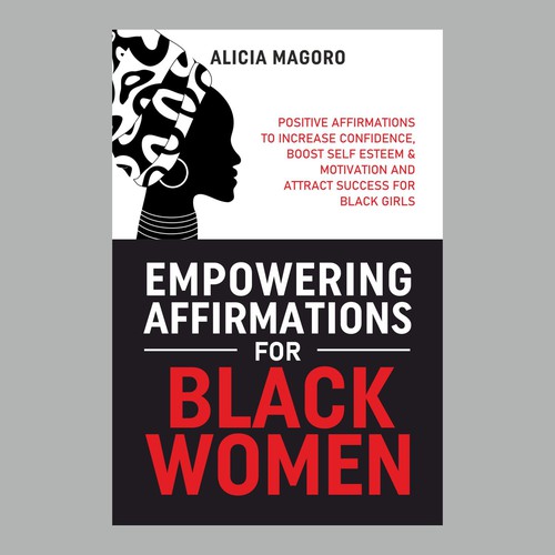 Designs | Affirmations for black women book cover | Book cover contest