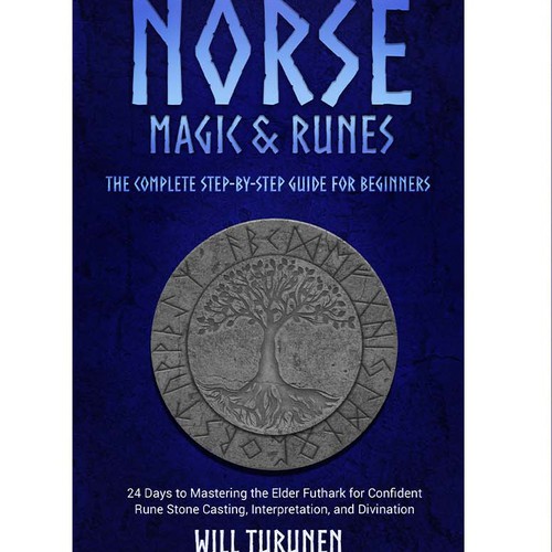 Ebook cover appealing to those interested in Elder Futhark runes Réalisé par mozaikworld