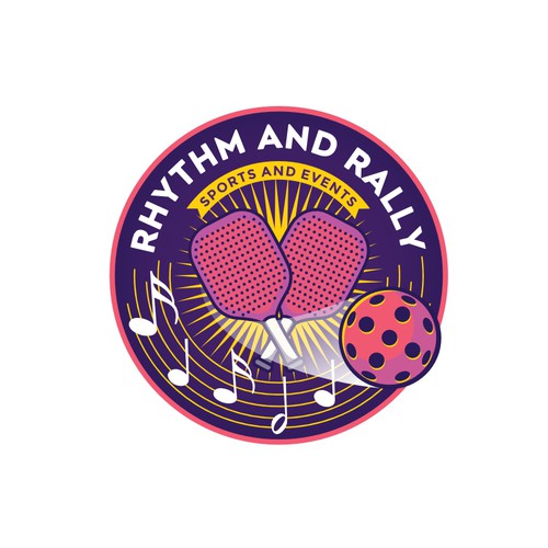 Music Meets Pickleball! Cool, musical logo for sports facility Design by chilibrand