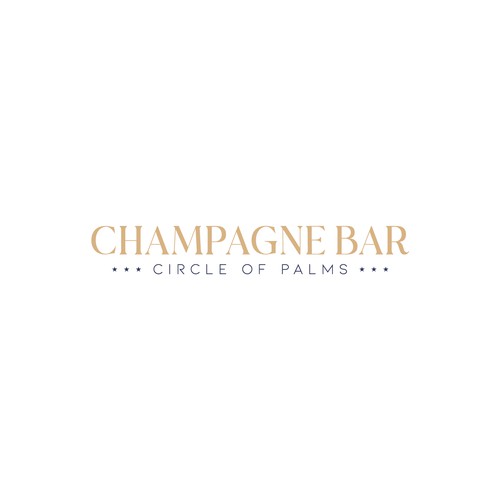 Luxury and modern Champagne Bar logo Design by subahman