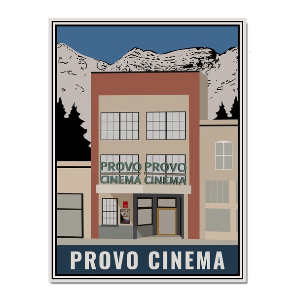 Provo Cinema Poster Michael Schwab Style