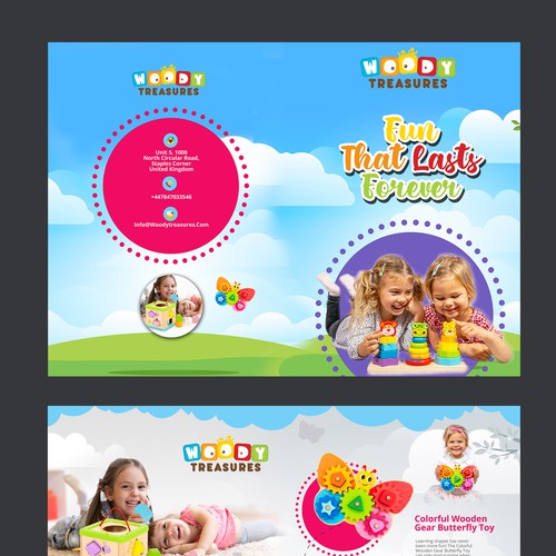 ATTRACTIVE CATALOG FOR EDUCATIONAL WOODEN CHILDREN'S TOYS Design by Marco Davelouis