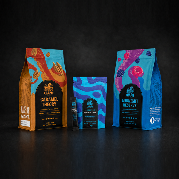GIANT Coffee — Two Product Lines, One Packaging System