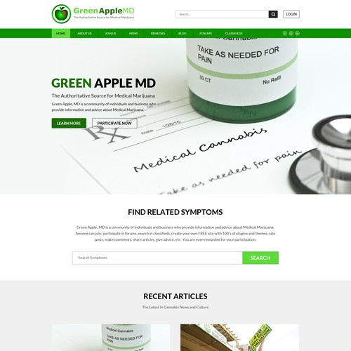 Create Green Apple MD's web design! Design by OMGuys™