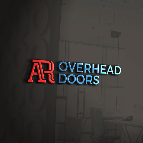 Design overhead door business logo rebranding di airdesigns24