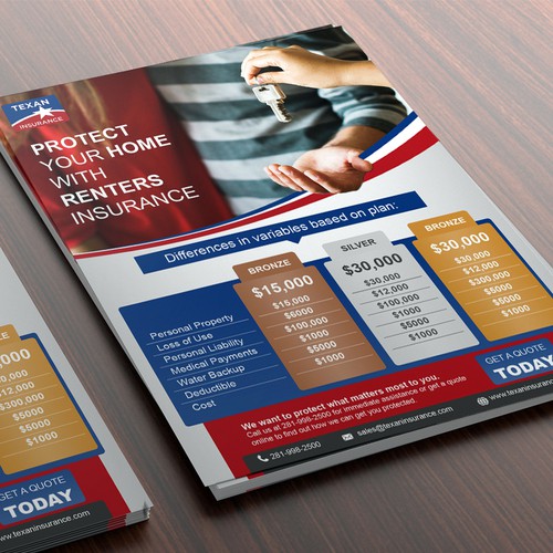 Renters Insurance Flyer | Postcard, flyer or print contest