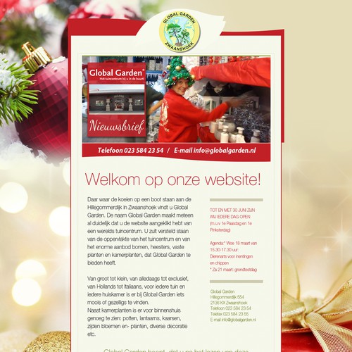 Global Garden newsletter redesign Design by graphixeu