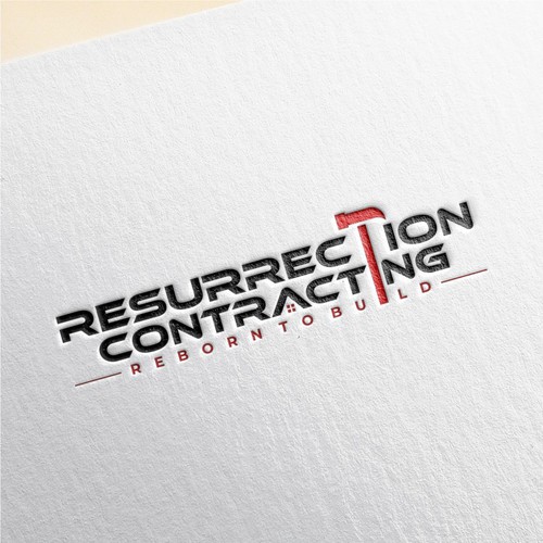 "Reborn To Build" construction company logo. Design by ElVano.id✔