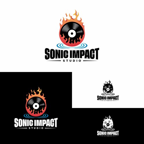 "Looking for a explosive logo that will make a Sonic Impact for a Recording Studio!" Design by Sil [LD]