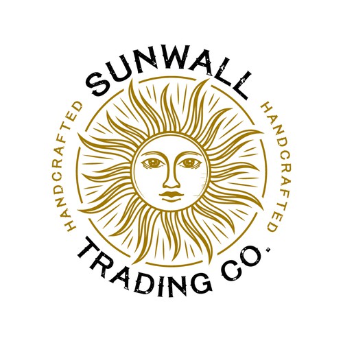 Hatching/stippling style sun logo... let’s create an awesome vintage-luxury logo! Design von Tom22