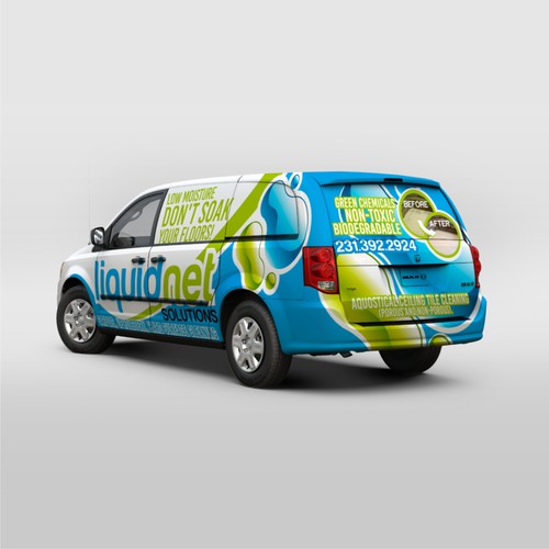 Create a van wrap advertisement for a carpet cleaning company, Car, truck  or van wrap contest