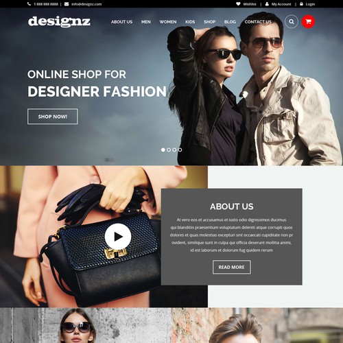 Web page design contest entry by pb⚡️