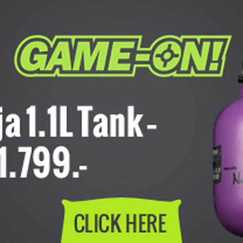 Design the best frontpage banners for a Airgun/Paintball Webstore! Design by thelogodesigns