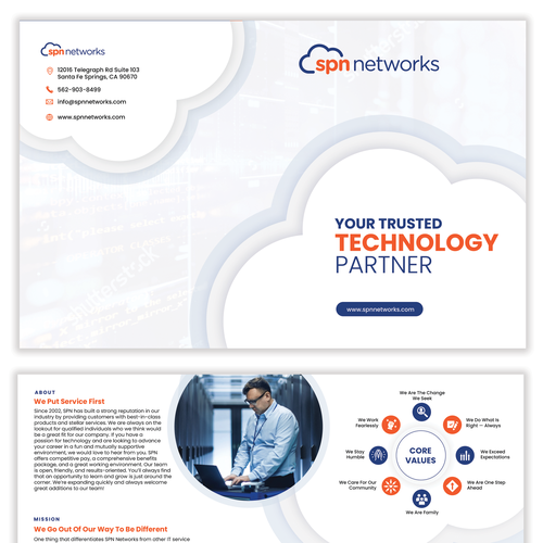 Technology Provider - Company Booklet Brochure Design by AndrewDigger