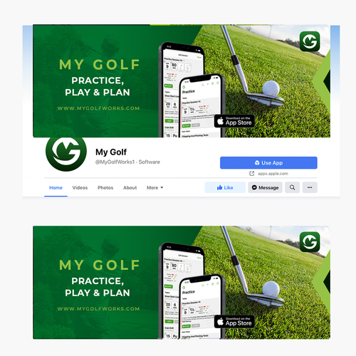 "My Golf" Facebook Cover Photo Design by azamora