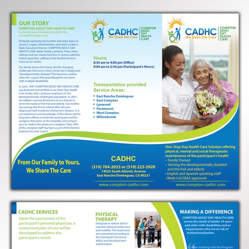 Help Compton Adult Day Health Care with a new brochure design Design by Arttero