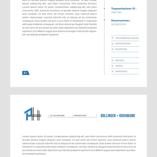 Word Template 2 Pages, PH Structural Engineering-ontwerp door Budiarto ™